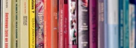 books lined up